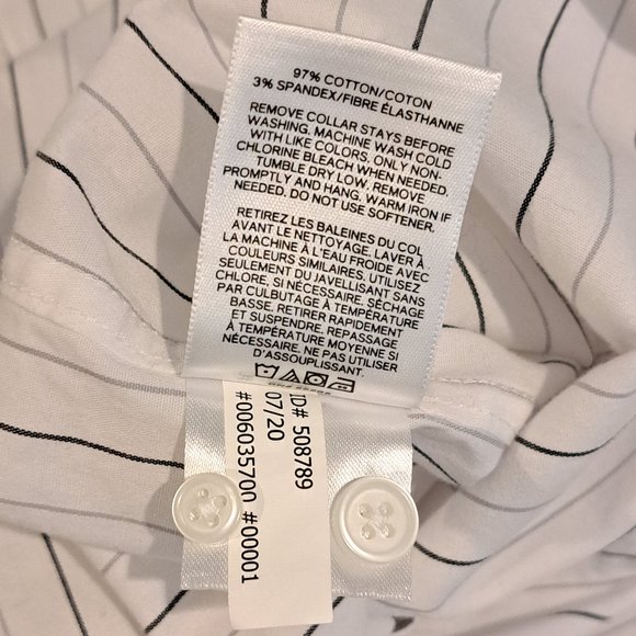 Express 1MX Extra Small Extra Slim Stretch Cotton Button Down Long Sleeve Shirt - Picture 7 of 13